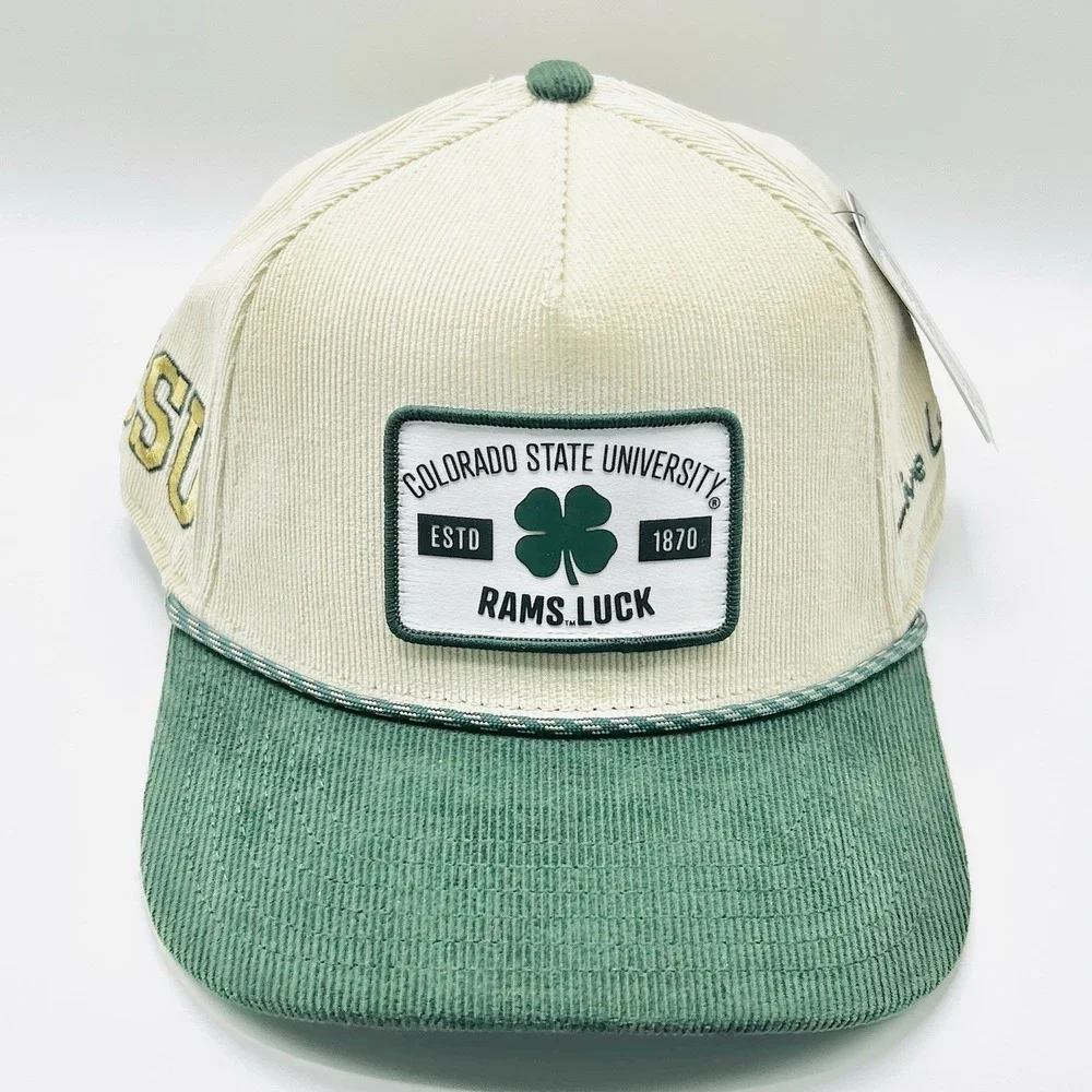 Colorado State Rams Black Clover Corduroy 2-Tone Hat Cap Snapback Adjustable